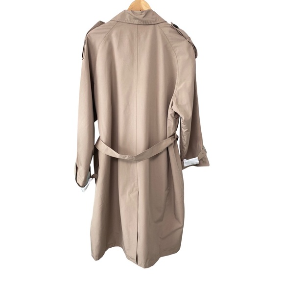 NWT Vero Moda Curve Ramonna Long Trench Jacket Tan Size 18 - Picture 9 of 10